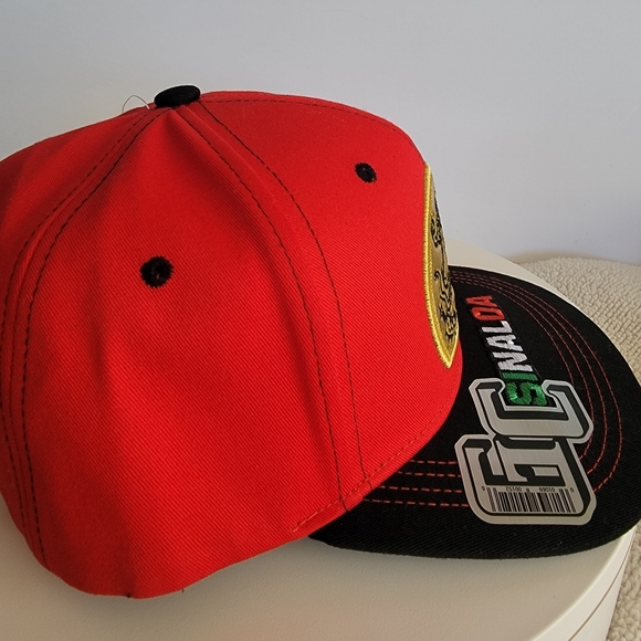 SINALOA MEXICO 🇲🇽 red hat Mexican Eagle Embroidered Trucker Baseball Cap - Picture 2 of 6